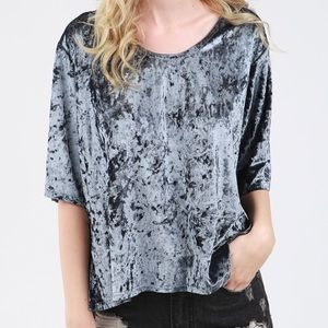 POL Crushed Velvet Top